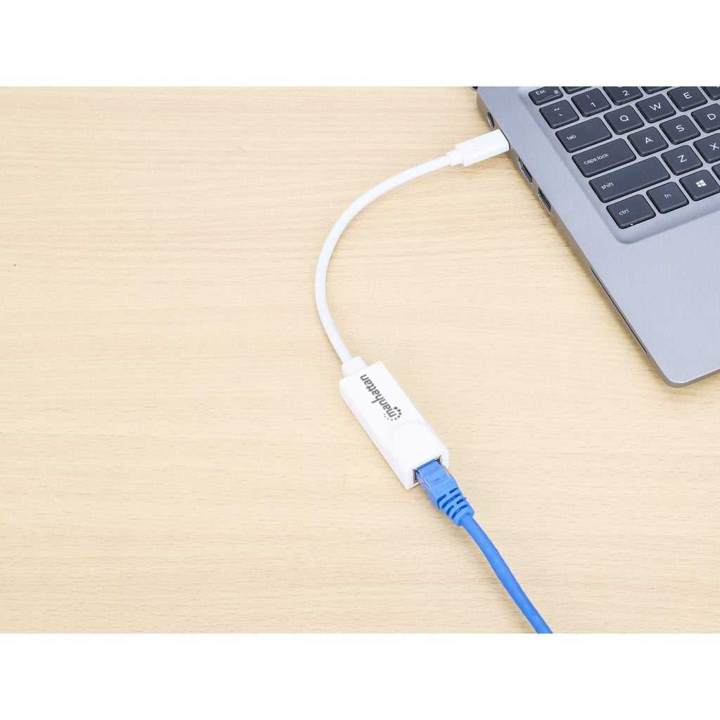 Manhattan Adaptador De Usb Tipo C A Red Gigabit Usb Superspeed 3.2 Generación 1; 10/100/1000 Mbps Gigabit Ethernet