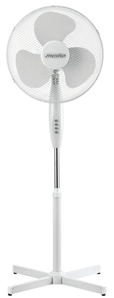 Ventilador Pie Oscilante 40 Cm, 3 Velocidades, Altura Ajustable, Bloqueo Oscilación Negro 90w Mesko Ms 7311