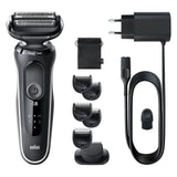 Braun 51-W1500s Afeitadora En Seco Y Húmedo, Negro Blanco