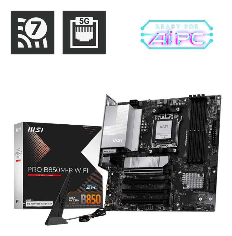 Placa Base Msi Pro B850m-P Wifi Pci-E X16 Gen5, M.2 Gen5 911-7e71-001