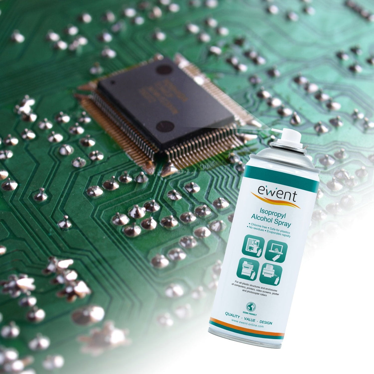 EAN 8054392619335 - Ewent EW5611 kit de limpieza para computadora Universal Espray para limpieza de equipos imagen 3