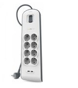 EAN 0745883659708 - Belkin BSV804VF2M limitador de tensión Blanco 8 salidas AC 2 m imagen 1