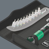 Llave Dinamométrica Wera Safe-Torque A 1 Imperial Set 1, 10 Piezas Negro Verde Cuadrado De 1/4", 2-12 Nm