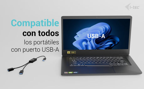 EAN 8595611707384 - i-tec USB-A Cable HUB 2 port (2x USB-A) cable USB USB 3.2 Gen 1 (3.1 Gen 1) 0,1 m USB A 2 x USB A Negro imagen 8
