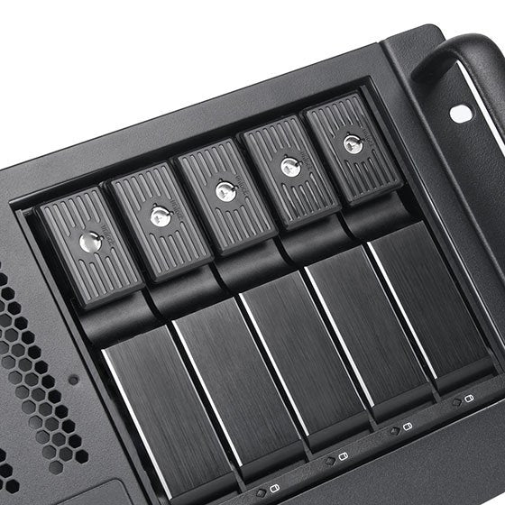 Silverstone  Sst-Rm41-H08, Chasis Servidor Con Factor De Forma 4u, 5 X 3,5Cambiables En Caliente Y 3 X 5,25