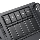 Silverstone  Sst-Rm41-H08, Chasis Servidor Con Factor De Forma 4u, 5 X 3,5Cambiables En Caliente Y 3 X 5,25