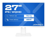 EAN 4589511175873 - JAPANNEXT JN-IPS270WQHD75F-C65W-HSP-W pantalla para PC 68,6 cm (27") 2560 x 1440 Pixeles Quad HD LED Blan imagen 1