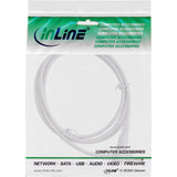 Cable De Extensión De Cc Inline, Enchufe De Cc Macho/Hembra 4,0x1,7 Mm, Awg 18, Blanco, 1 M