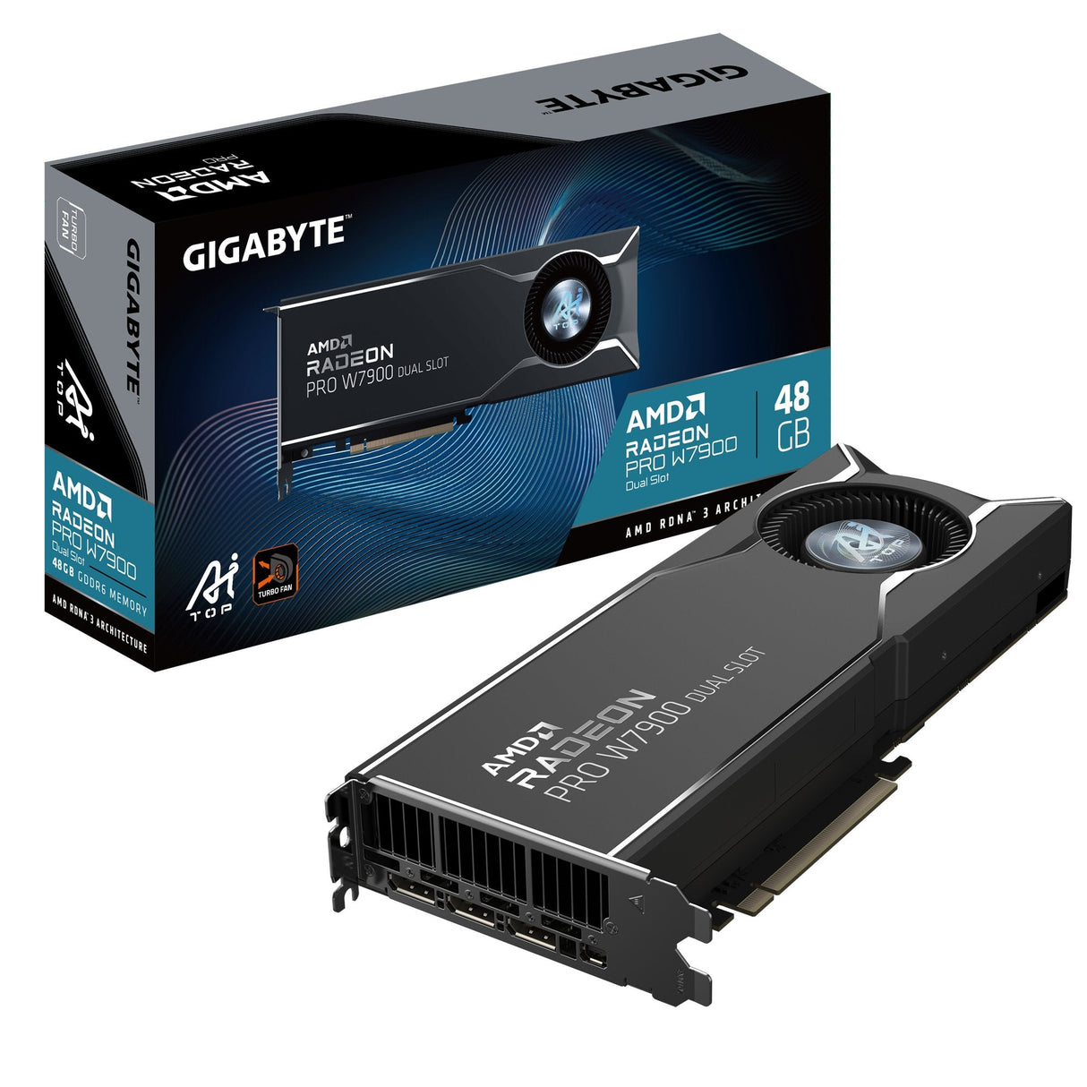 Tarjeta Gráfica Gigabyte Radeon Pro W7900 Ai Top 48gb Gddr6 Dp 3xmini Dp