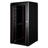 Roline 19-Zoll Netzwerkschrank Pro 32 He, 800x800 Bxt Glastr Schwarz