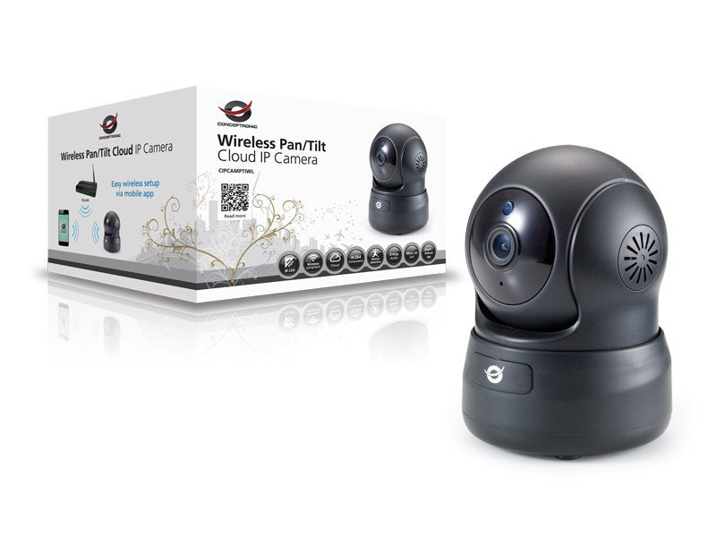 Conceptronic Camara Ip Wifi 720p Cipcamptiwl V3 Con Rotacion E Inclinacion Remota Iluminacion Led