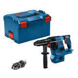 Taladro  Bosch Professional  Percutor A Batería Gbh 18v-28 Cf Professional Solo, 18 Voltios Azul/Negro, Sin Batería Ni Cargador, Bluetooth, En L-Boxx