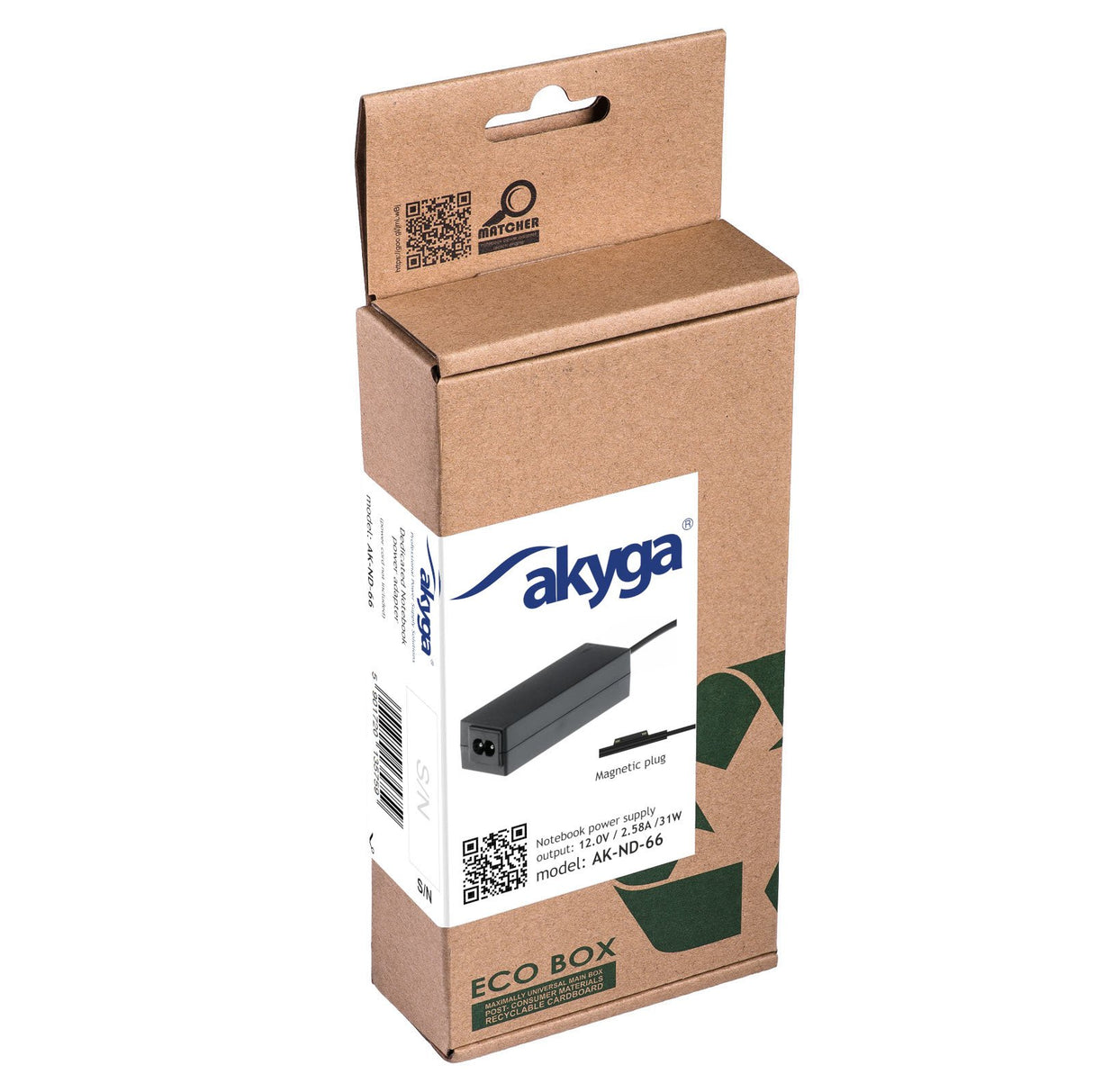 EAN 5901720135759 - Akyga AK-ND-66 adaptador e inversor de corriente Interior 31 W Negro imagen 5