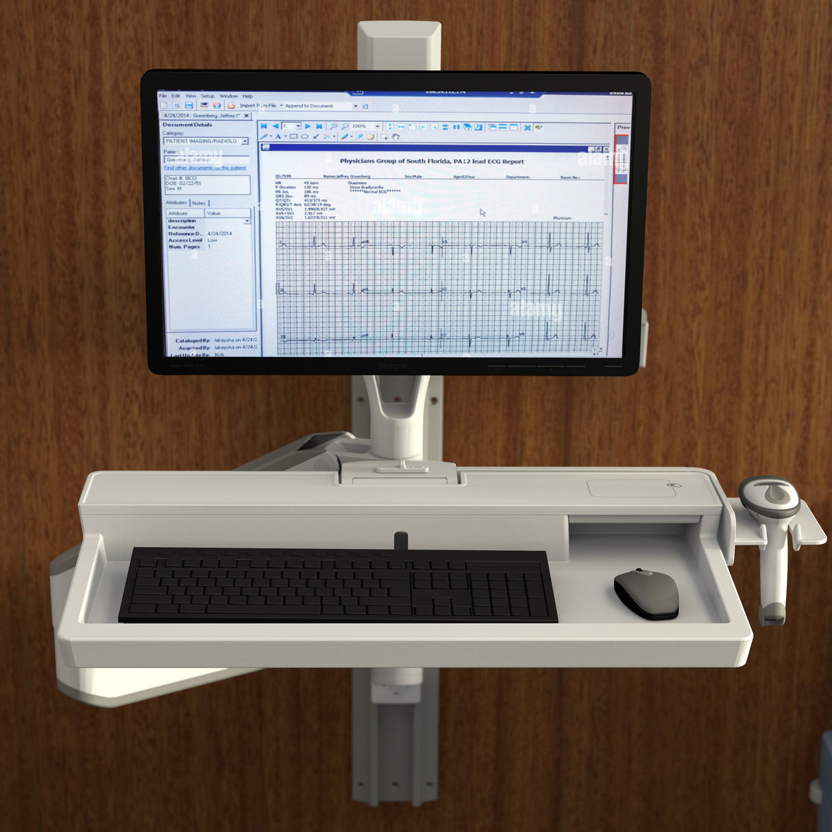 EAN 0698833083354 - Ergotron 45-621-251 soporte y montura para estación de trabajo/PC todo en uno 10,7 kg Blanco 68,6 cm (27" imagen 3