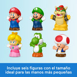 Blister 6 Figuras Super Mario Bros Little People