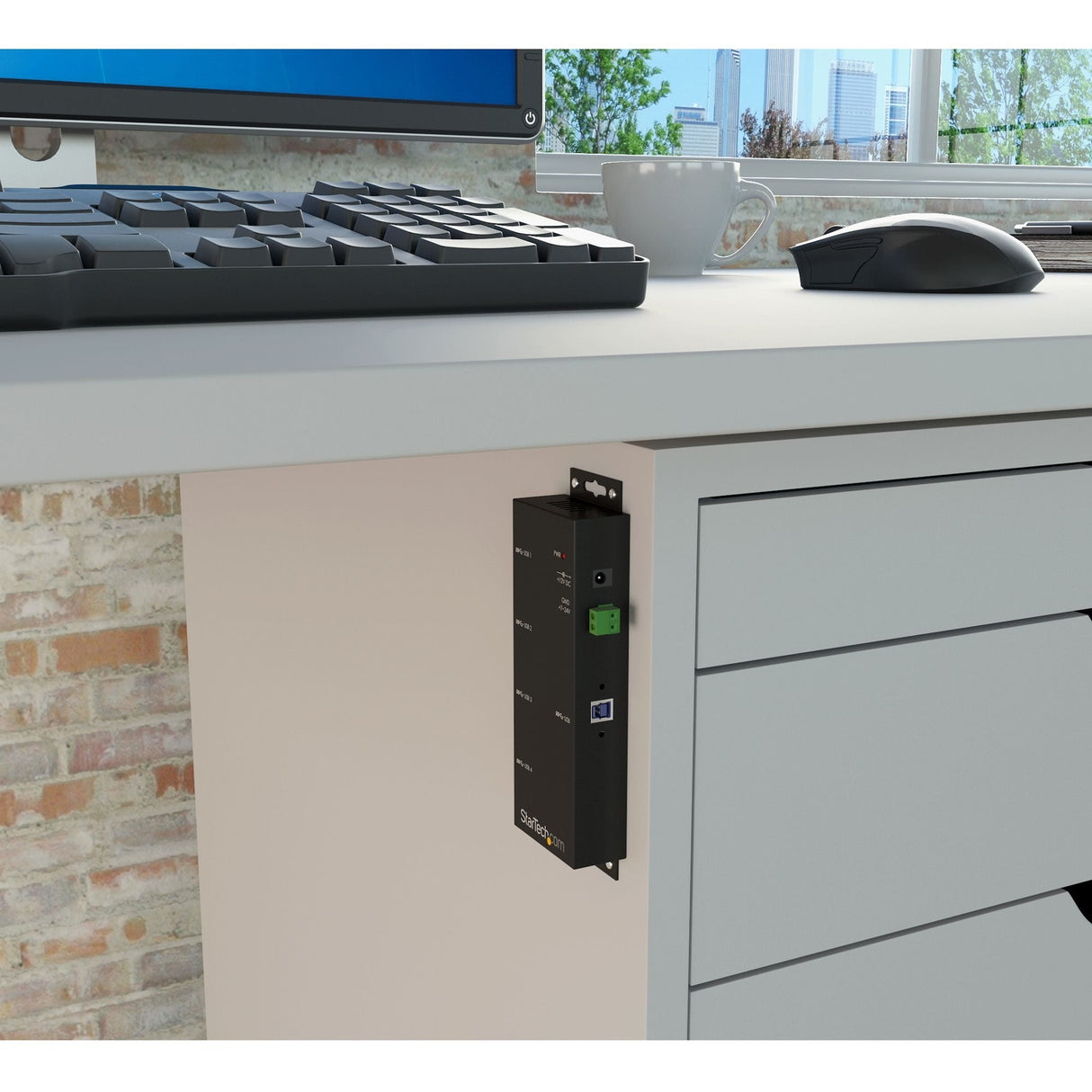 EAN 0065030841603 - StarTech.com ST4300USBM hub de interfaz USB 3.2 Gen 1 (3.1 Gen 1) Type-B 5000 Mbit/s Negro imagen 5