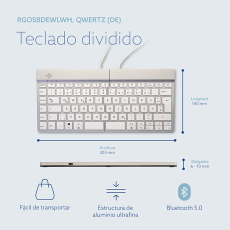 EAN 8719274491873 - R-Go Tools RGOSBDEWLWH teclado Oficina Alemán imagen 15