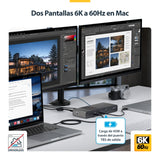 EAN 65030921879 - StarTech.com 206UE-TB5USB4DOCK base para portátil y replicador de puertos Alámbrico Thunderbolt 5 Negro, Gr imagen 8
