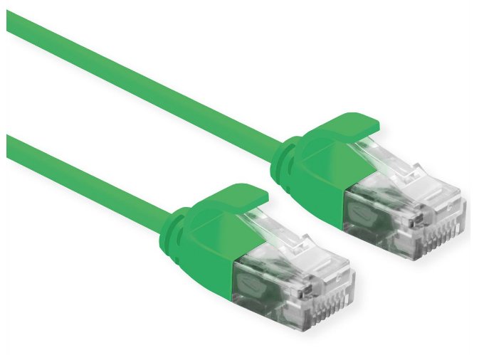 Roline Utp Datacenter Cable De Red Cat.6a (Class Ea), Lsoh, Slim, Grn, 1 M