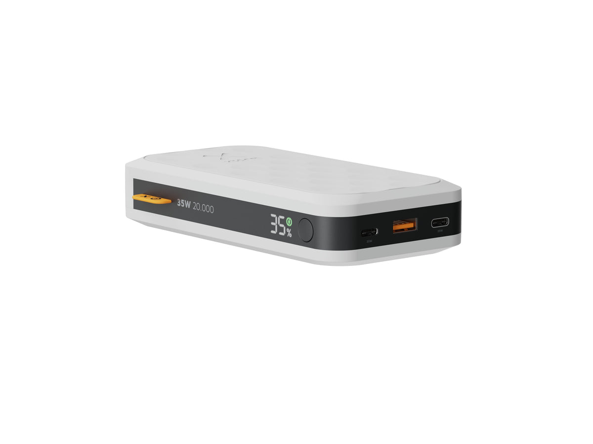 Power Bank Fuel Series Fs-5200 20000mah Blanco Xtorm 20000mah/ Hasta 35w/ 2xusb-C, 1xusb-A/ Lcd