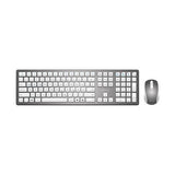 EAN 4260664876762 - MediaRange MROS135 teclado Ratón incluido Hogar / Oficina RF inalámbrico QWERTZ Alemán Plata, Blanco imagen 1