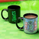 Minecraft - Taza Creeper Con Cambio De Color