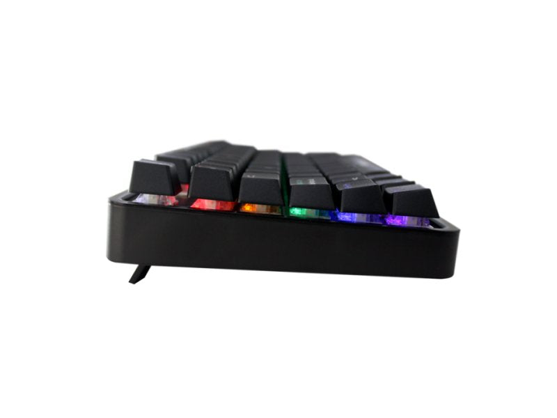 Teclado Mecanico Compacto Gaming Keepout F105 Retroiluminado Rgb Flow Teclas Programables 12 Teclas Multimedia