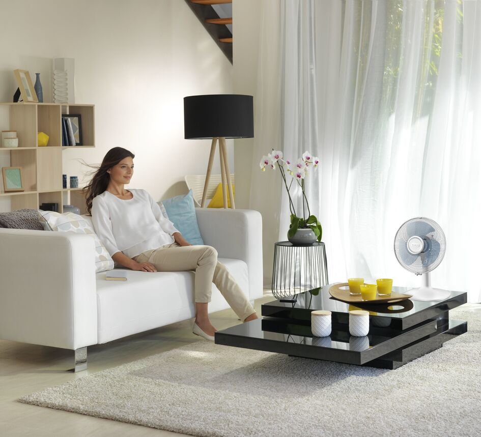 Ventilador Sobremesa Rowenta Vu2330 Essential 30cm Blanco