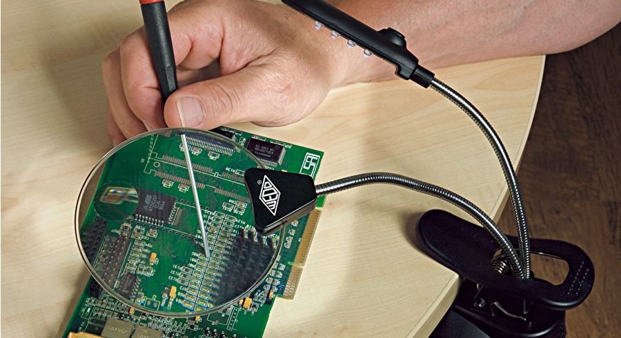 Wedo Tischlupe Pocket Con Led Inkl. Batterien Negro