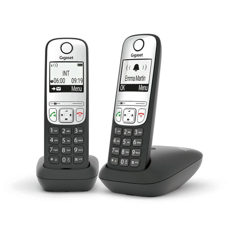 EAN 4250366855684 - Gigaset A690 Duo Teléfono analógico Identificador de llamadas Negro, Plata imagen 2