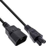 Inline® Power Cable, C14 Socket A C5 Connector, Negro, 2m