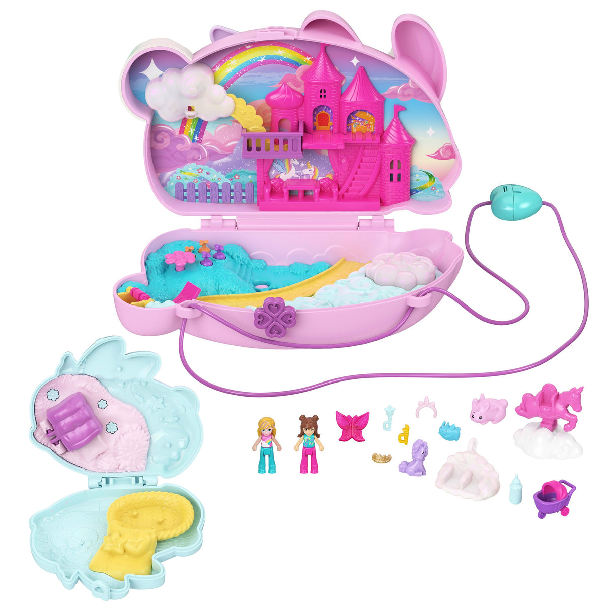 Figurki Polly Pocket Kompaktowa Torebka Króliczki Basniowe Królestwo