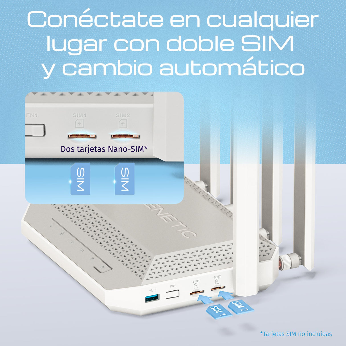 EAN 4897082922049 - Keenetic Hero 5G (KN-4110) router inalámbrico 2.5 Gigabit Ethernet Doble banda (2,4 GHz / 5 GHz) Gris, Bl imagen 3