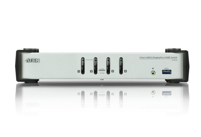EAN 4719264645044 - ATEN CS1914-AT-G interruptor KVM Negro, Gris imagen 3