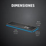 EAN 5715328187412 - HP 975 USB+BT Dual-Mode Wireless Keyboard teclado RF Wireless + Bluetooth Negro imagen 5