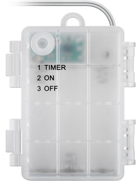 Juego De 3 Árboles De Luz Con 75 Led
Con Función De Temporizador, Blanco Cálido (3000 K), Alimentado Por Batería, Para Uso Inter