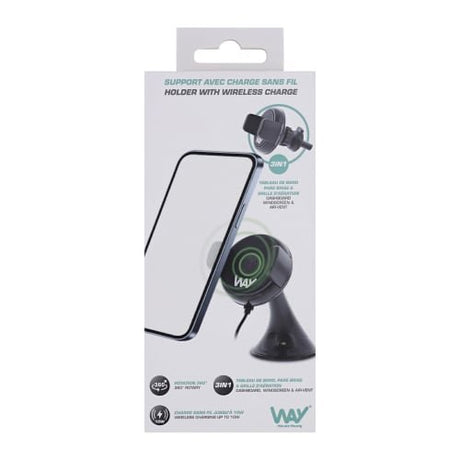 EAN 3303170114353 - T'nB WCHCAR10W soporte Soporte activo para teléfono móvil Teléfono móvil/smartphone Negro imagen 13