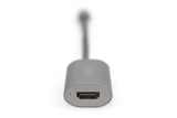 EAN 4016032478652 - Digitus DA-70822 adaptador de cable de vídeo 0,2 m HDMI tipo A (Estándar) USB Tipo C Aluminio, Negro imagen 4