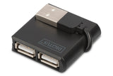 Digitus Hub 4 Puertos Usb 2.0 Negro  Da-70217