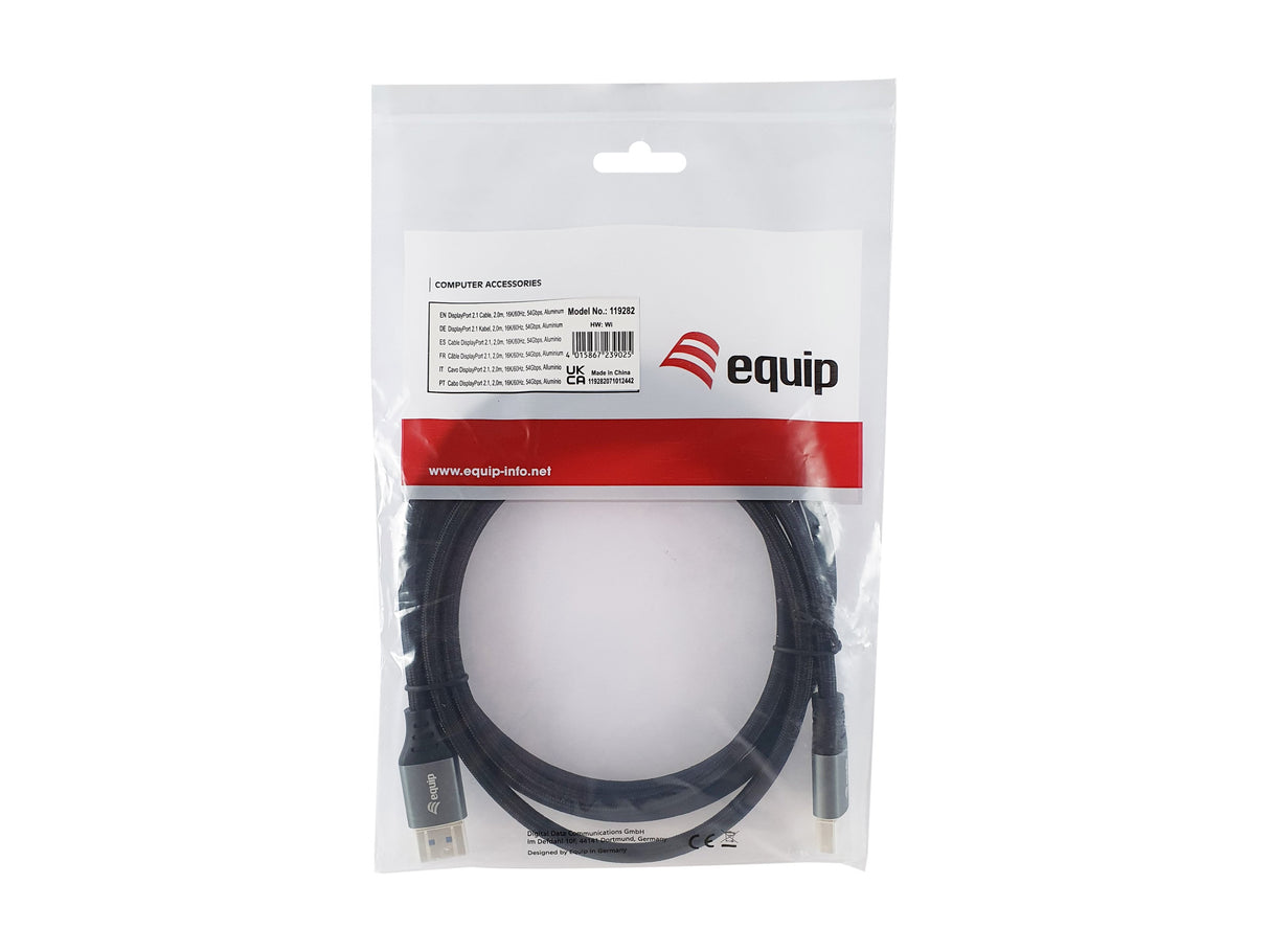 EAN 4015867239025 - Equip 119282 cable DisplayPort 2 m Plata, Negro imagen 7