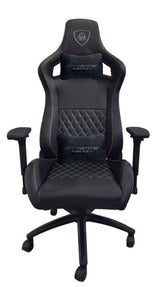 Silla Gaming Keepout Xspro-Hammer Black/Silver Reposabrazods 4d/ Cuero Sintetico/ Reclinable/ Ruedas De Pu/ Cojin Lumbar Y Cervical