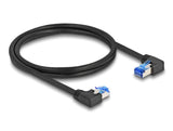 Delock Rj45 Cable De Red Cat.6a S/Ftp Rechts / Links Angular 1 M Negro