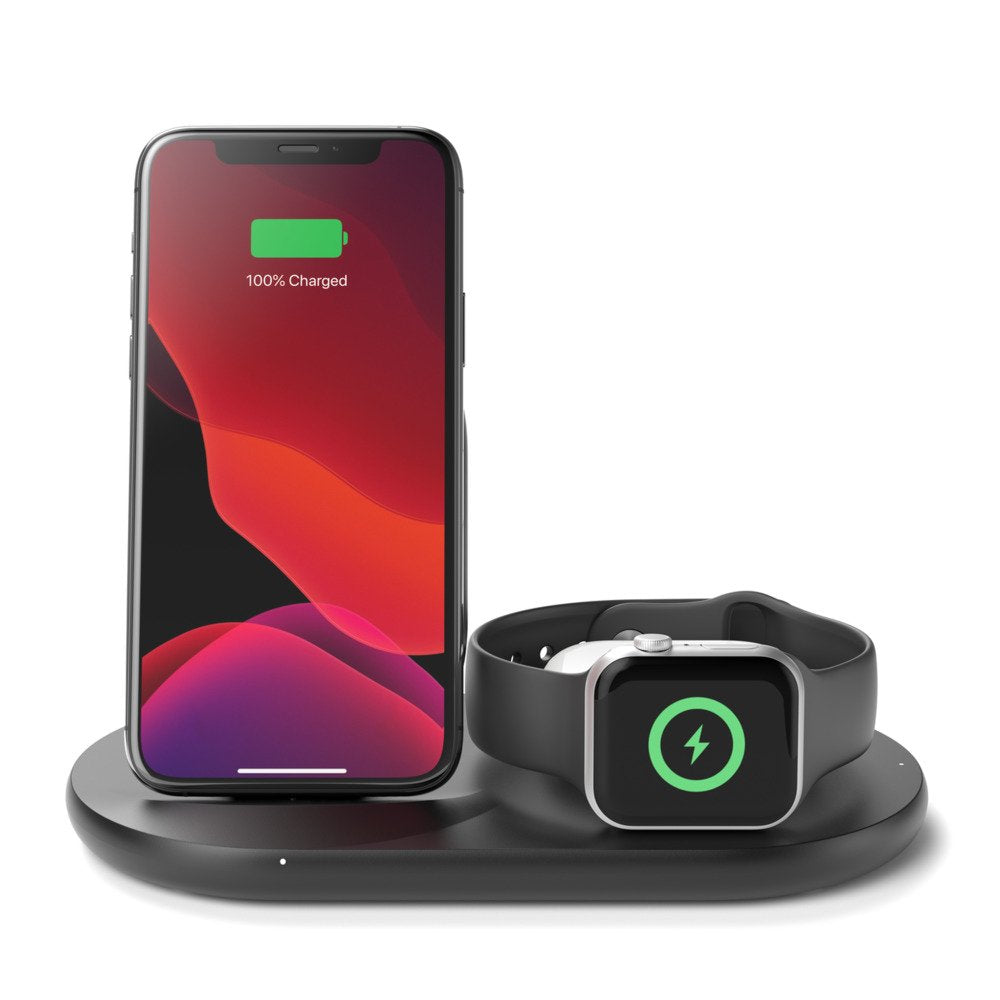 Belkin Wiz001vfbk - Cargador Inalámbrico 3 En 1 Negro