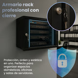 Extralink Lite 6u 530x400 Wall-Mounted Rackmount Cabinet Negro With Shelf