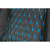 Talius Silla Mamut Gaming Negra/Azul 4d, Frog, Base Metal, Ruedas Nylon, Hasta 150kg