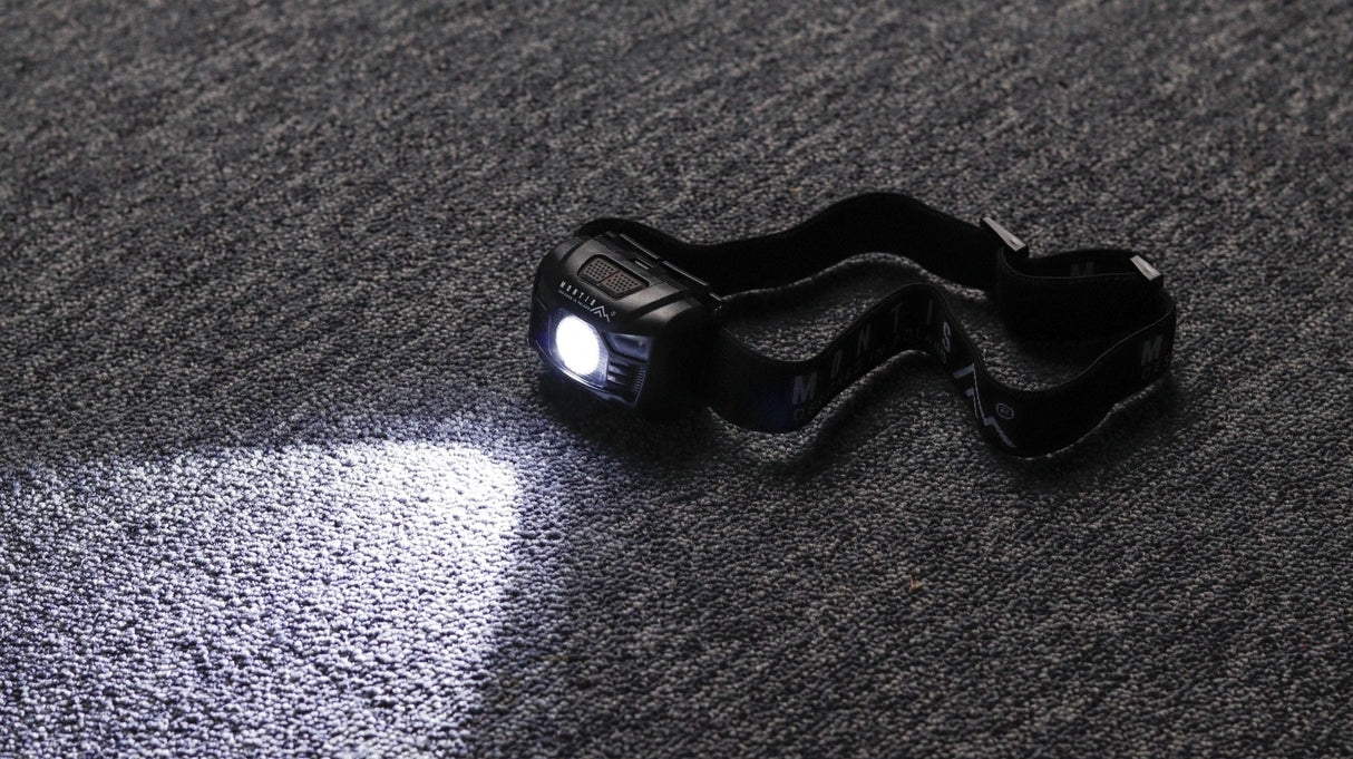 Linterna  Montis Akumulatorowa Latarka Naglowna Z Sensorem Mt001 Negro Con Diadema Led