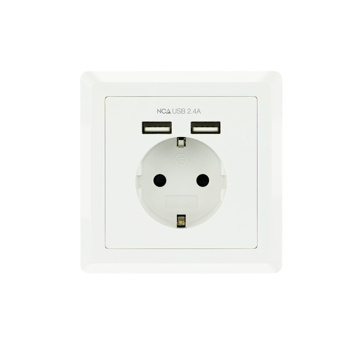 EAN 8433281009707 - Nanocable 10.35.0010 toma de corriente CEE 7/3 + USB Blanco imagen 2