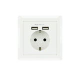 EAN 8433281009707 - Nanocable 10.35.0010 toma de corriente CEE 7/3 + USB Blanco imagen 2