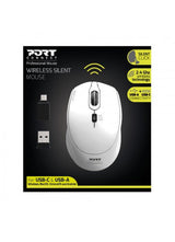 Port Designs 900714 Raton Ambidiestro Rf Inalámbrico + Usb Tipo-C 1600 Dpi