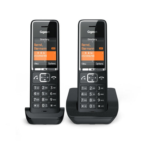 EAN 4250366866352 - Gigaset COMFORT 550 duo Teléfono analógico Identificador de llamadas Negro imagen 2